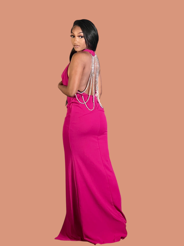 Only For One Night Holiday Gown-Magenta