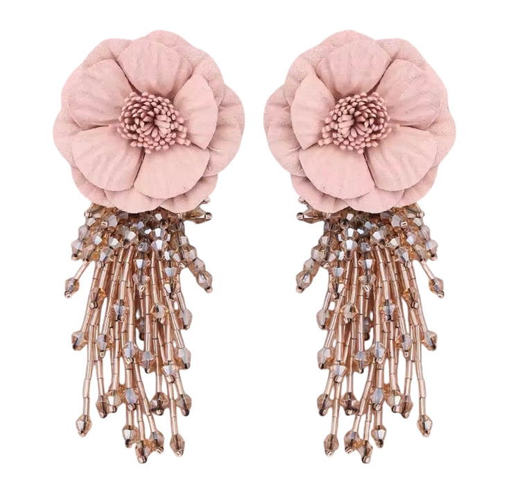 Blushing Flower Earrings Alc