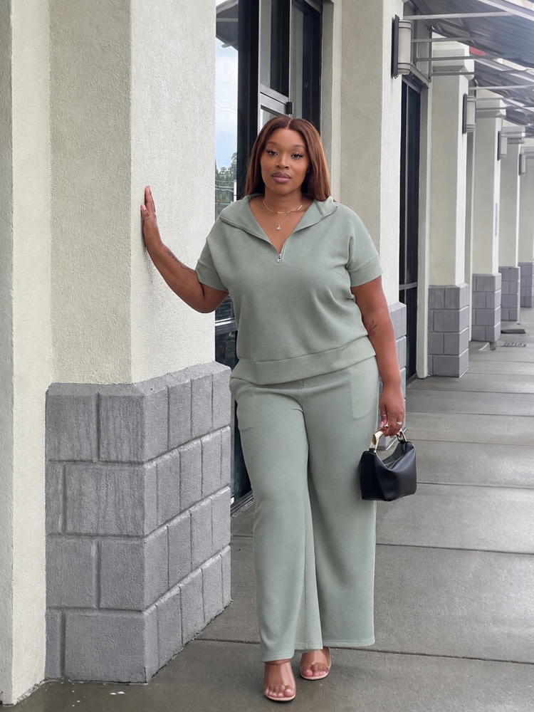 Active Casual Set (Dusty Green)