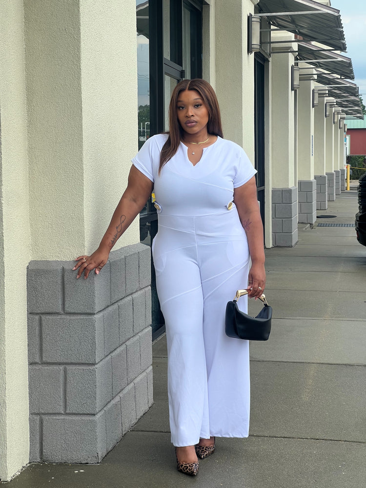 Lola Jumpsuit Plus (White)