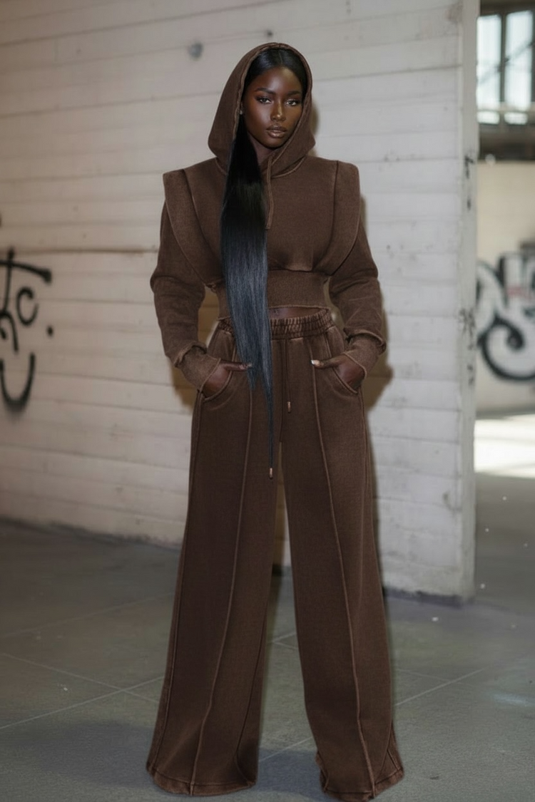 The Hoodie Set (Brown)
