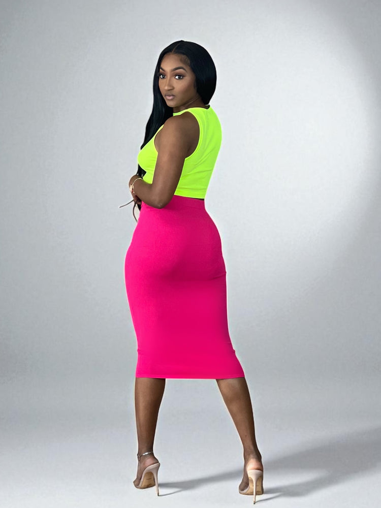 New Pencil Skirt Pink