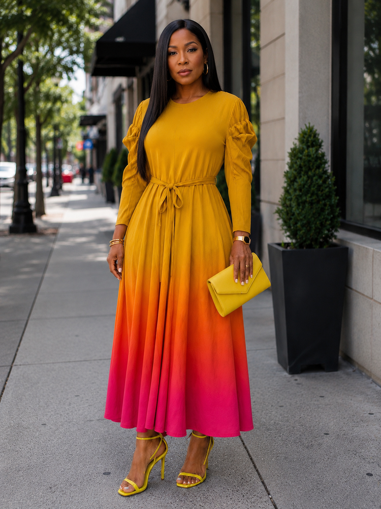 Ombré Bounce Dress