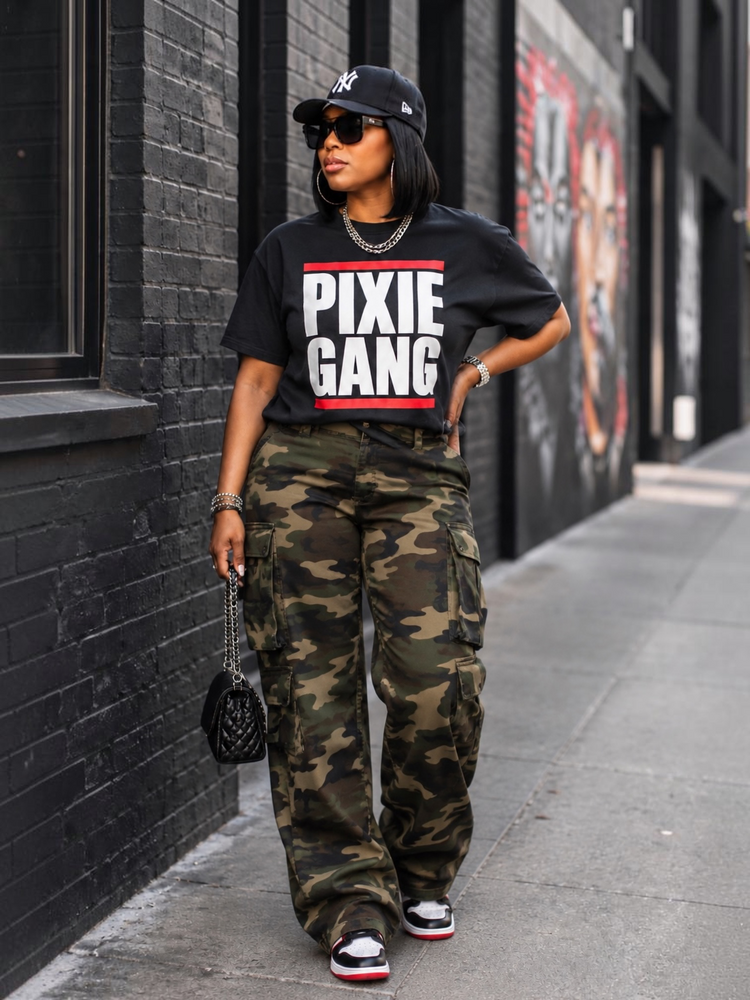 Pixie Gang Tee Shirt-Red