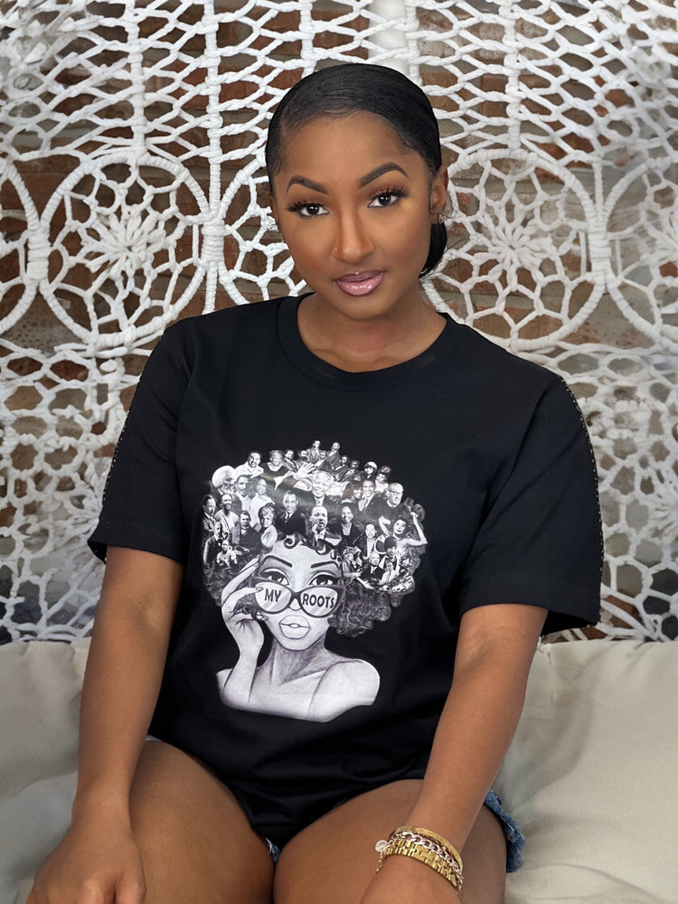 My Roots Tee Shirt Black