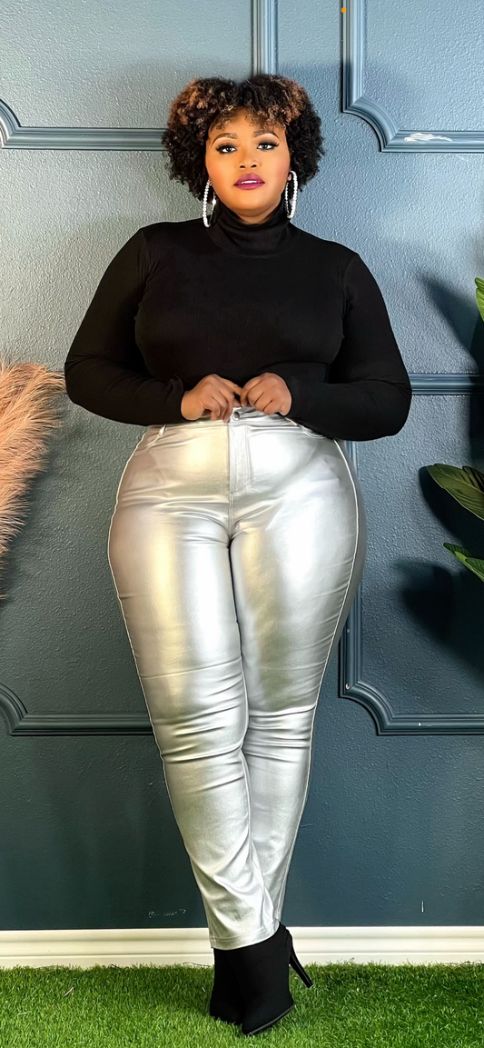 Silver Super Woman Pants Plus