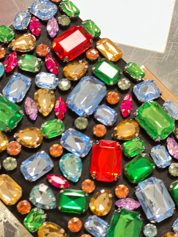 Elegant Multi Stone Clutch