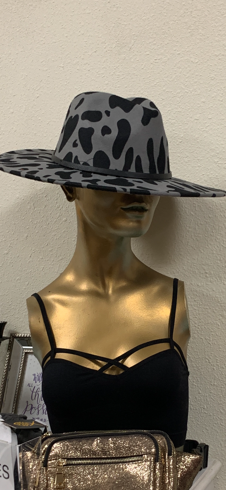 Cowhide Wide Brim Fedora ( 3 colors)