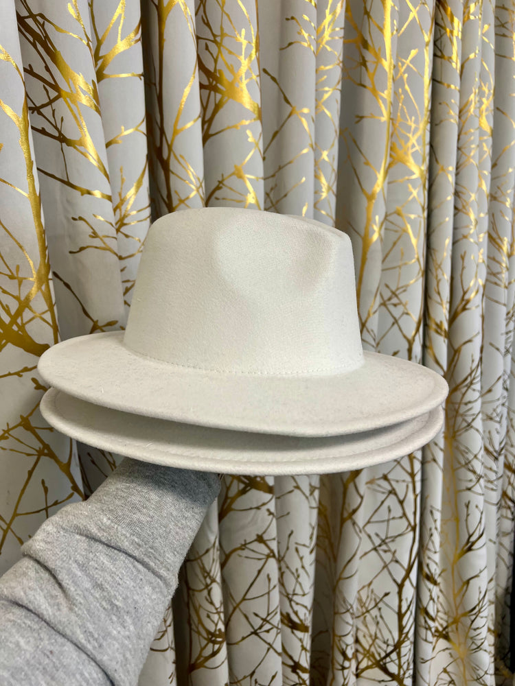 White Fedora Hat