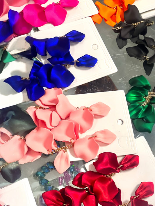 Chandelier Petal Earrings (13 colors)