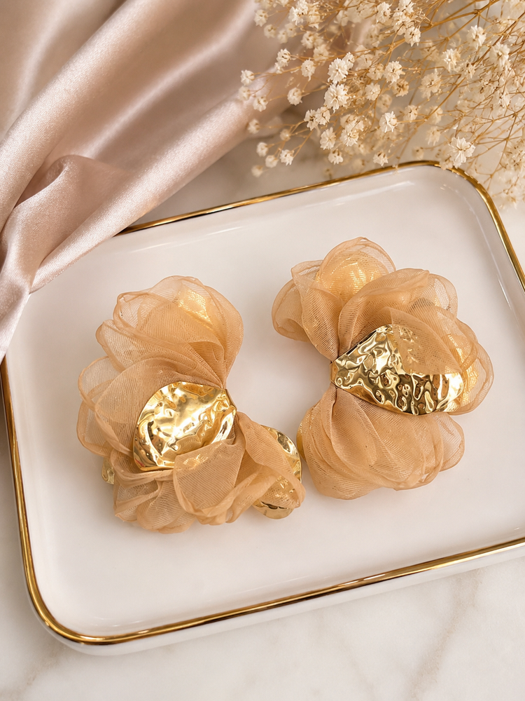 Champagne Bloom Earrings Alc