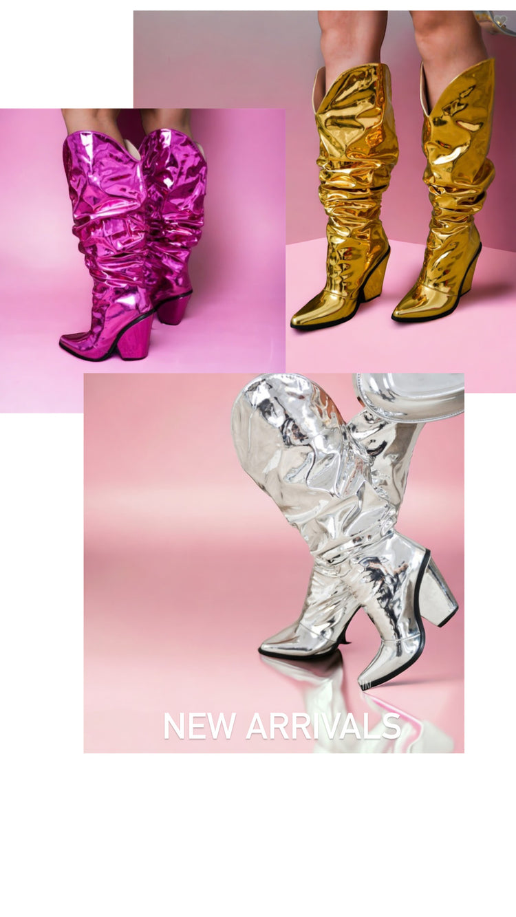 New Hana Boots-Gold