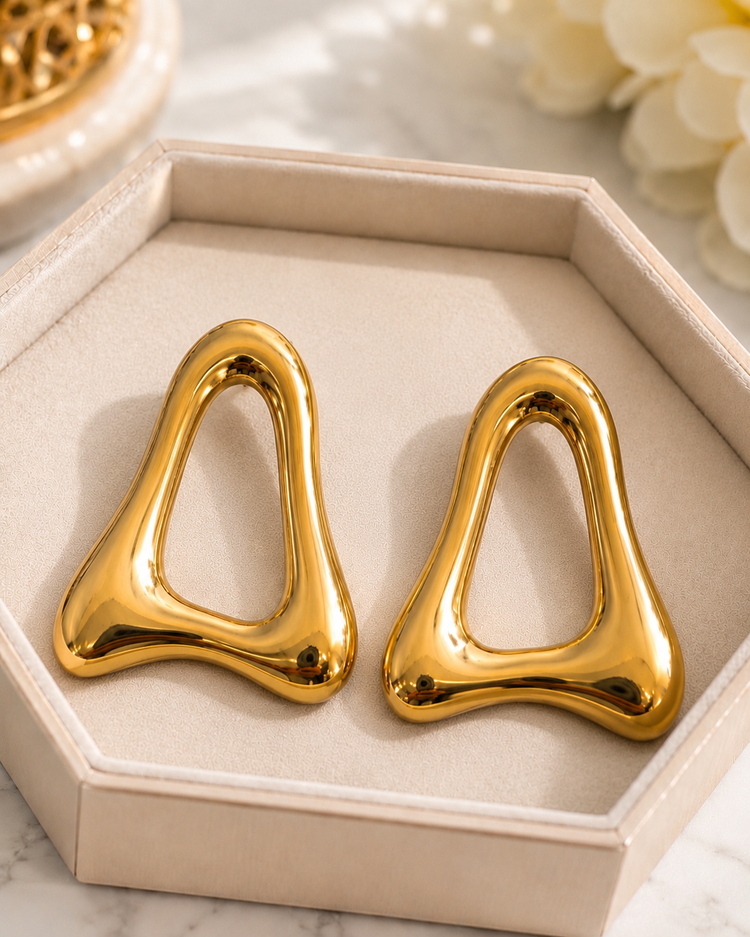 Triangle Polished Earrings