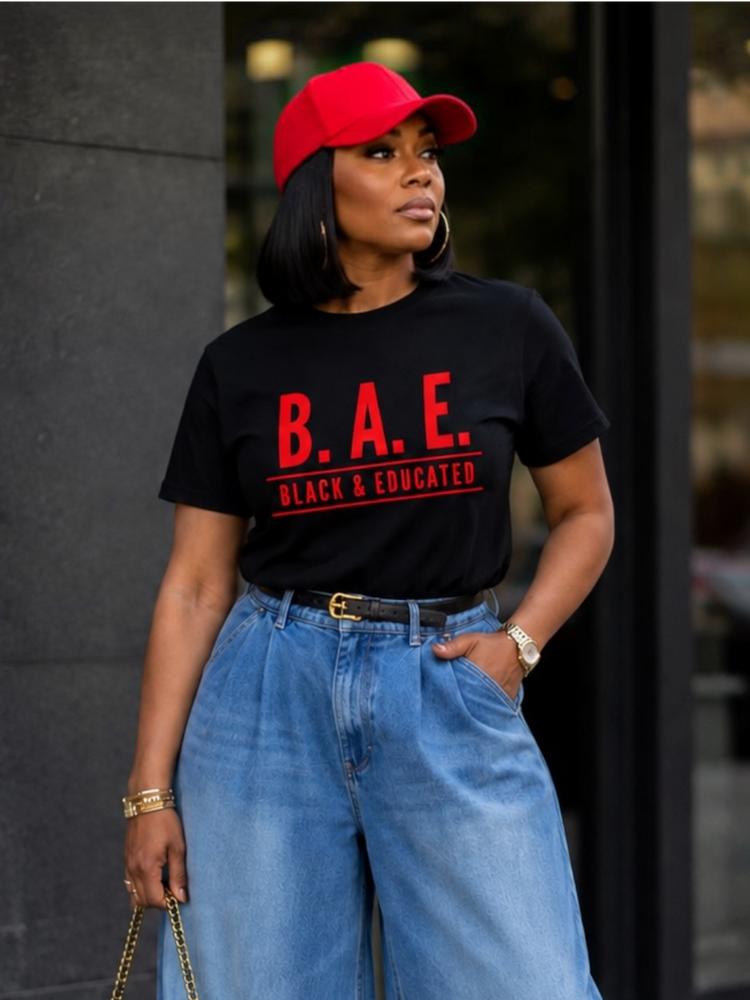 BAE Tee Shirt-Black/Red