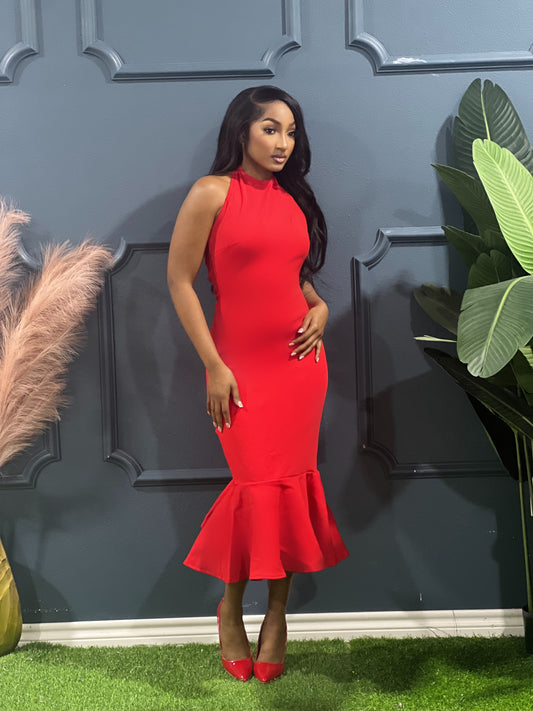 Simply Love Valentine Collection Bandage Dress-Red