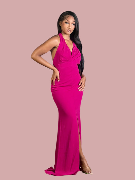 Only For One Night Holiday Gown-Magenta