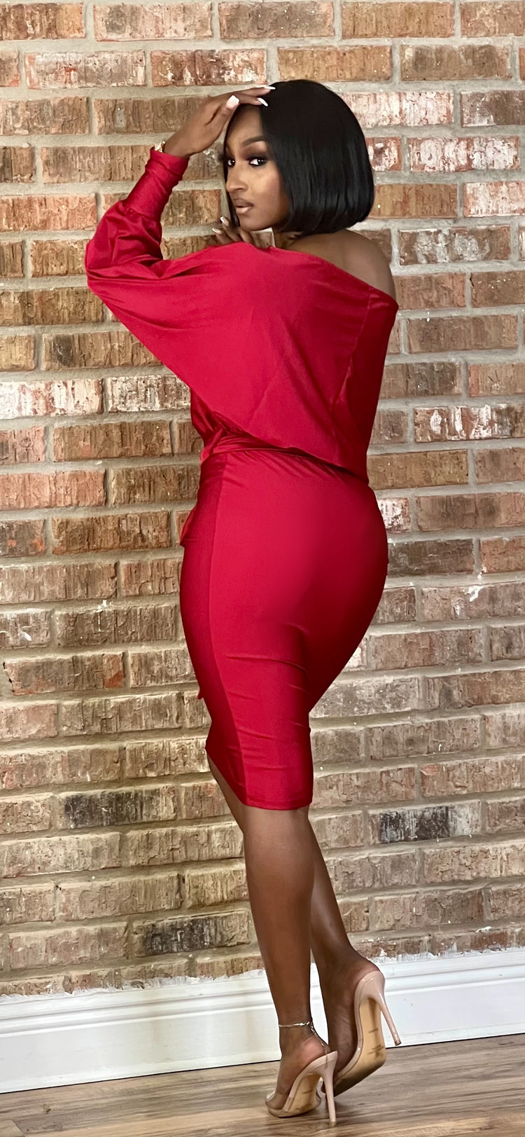 Get To It Berry Red Dress (5 colors)