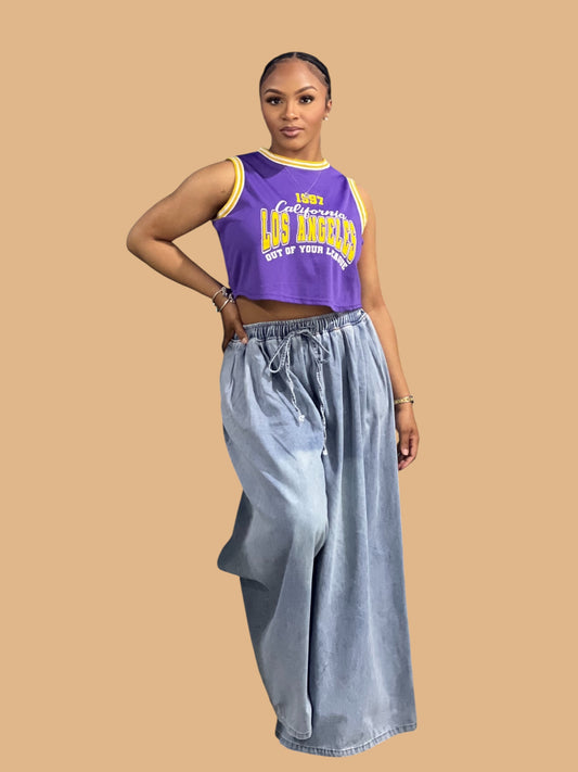New Denim Super Wide Leg Jeans