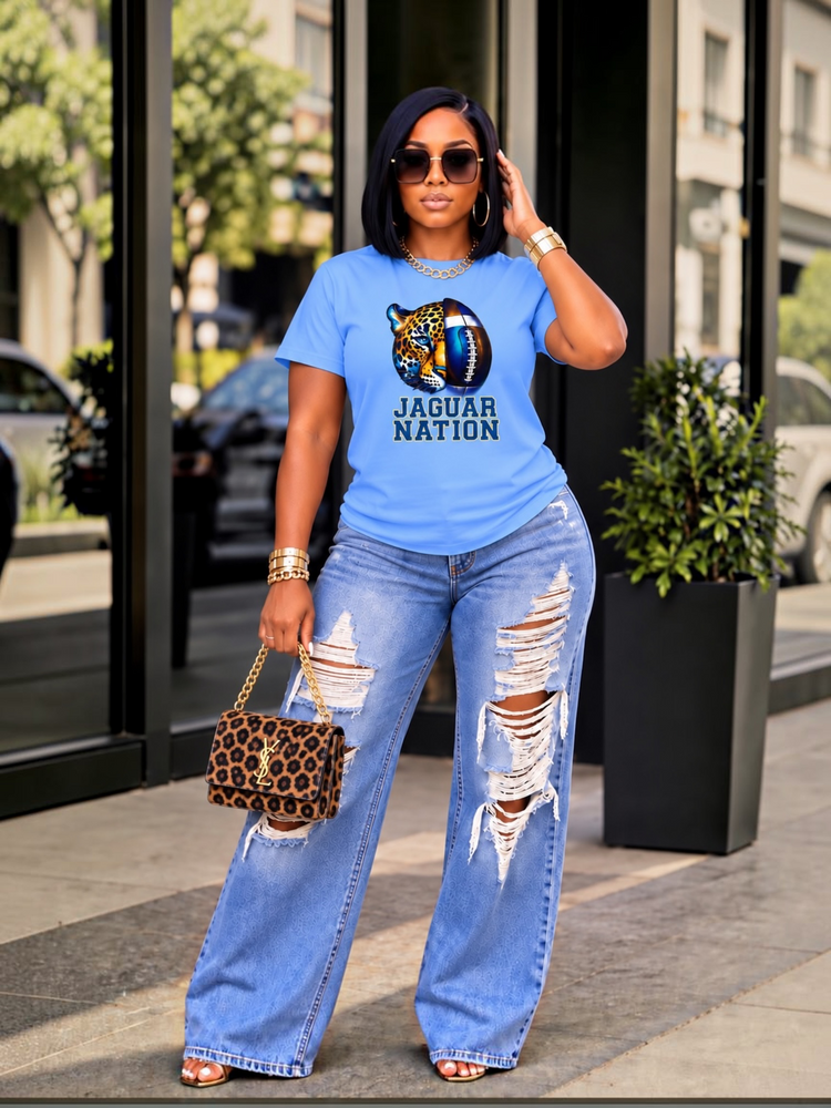 Columbia Blue Jaguar Nation Tee Shirt