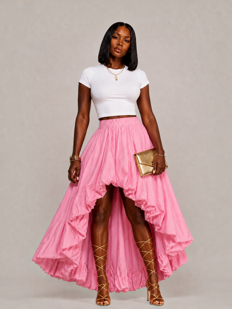 Macy’s Puff Skirt-Pink