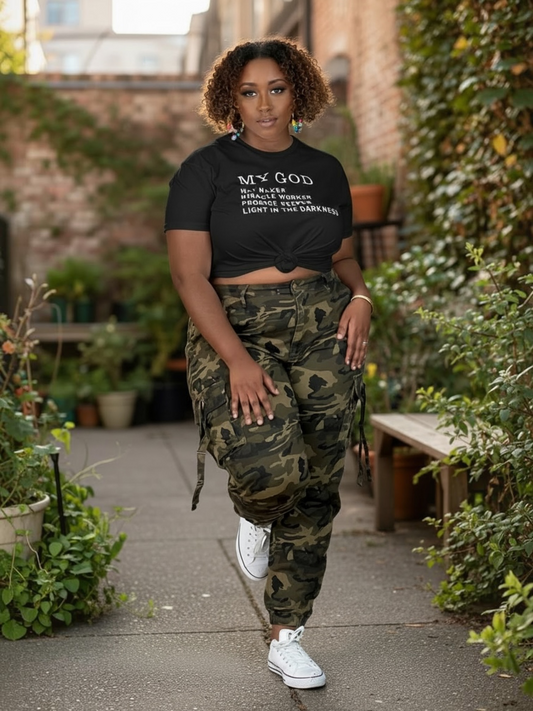 My God Way Maker Tee Shirt (Black)