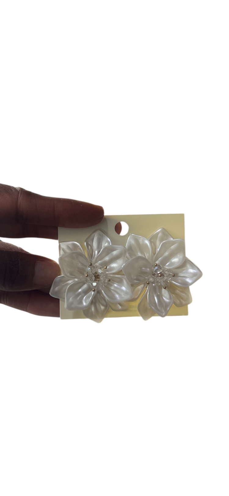 Pearly Flower Earrings