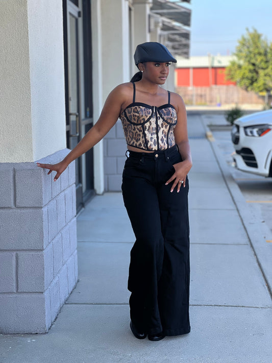 Leopard Print Bralette Top