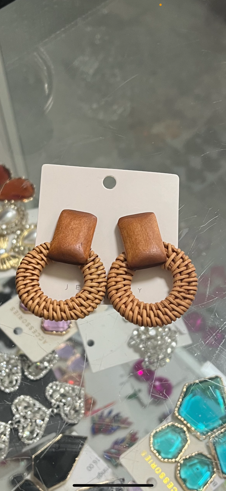 Straw Earrings (2 styles)