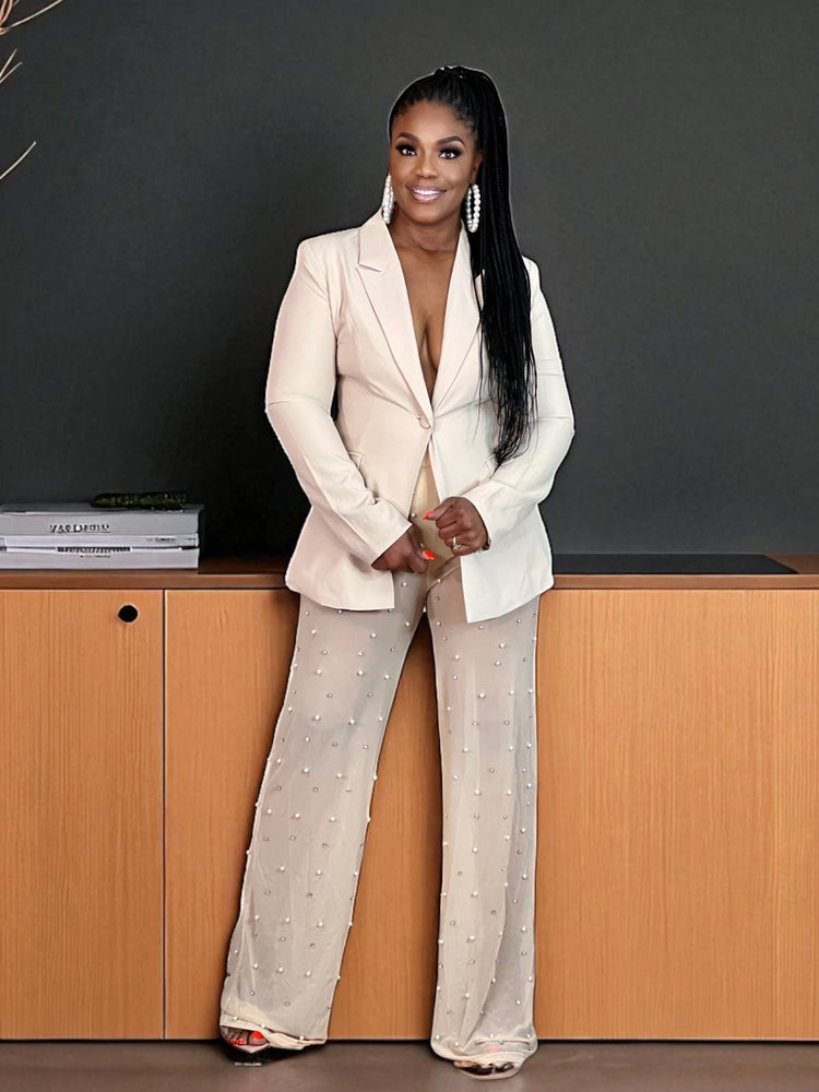 Queen Boss Pearl Suit Set