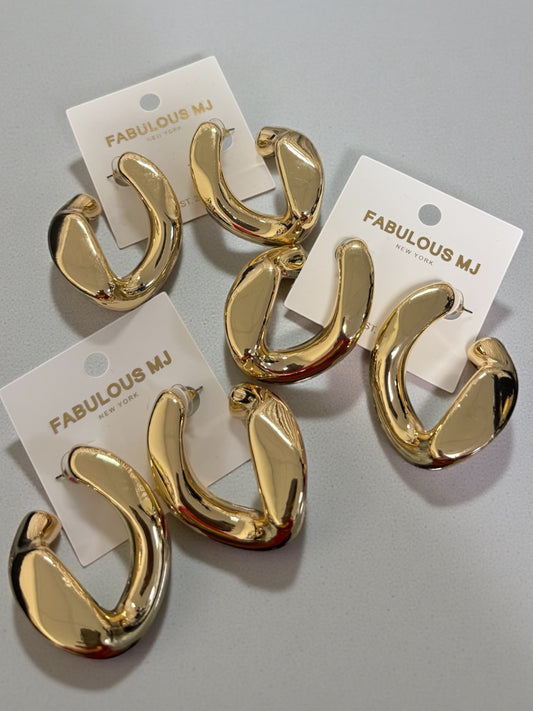 Dancing Gold Hoop Earrings Alc