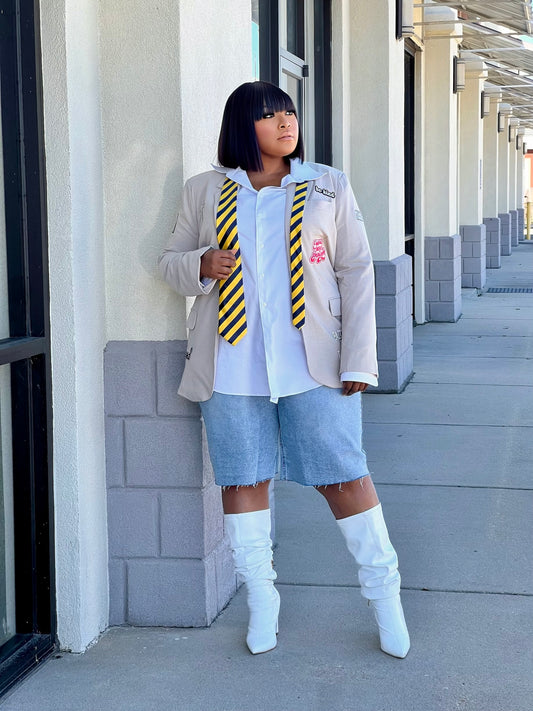 Denim Jorts Plus-Lt Blue