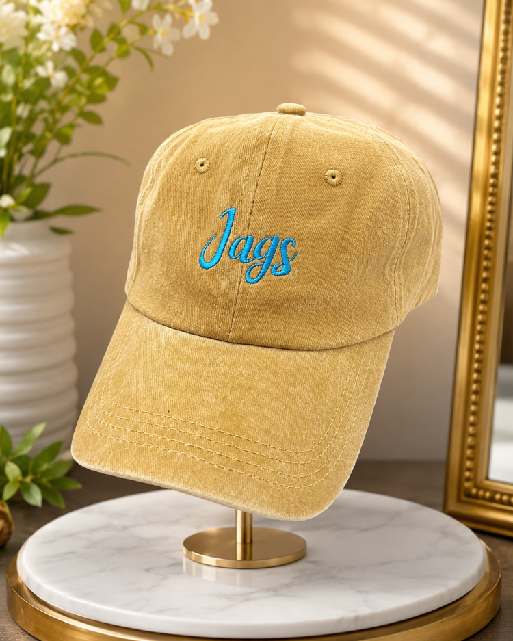 Gold Washed Out Jags Cap