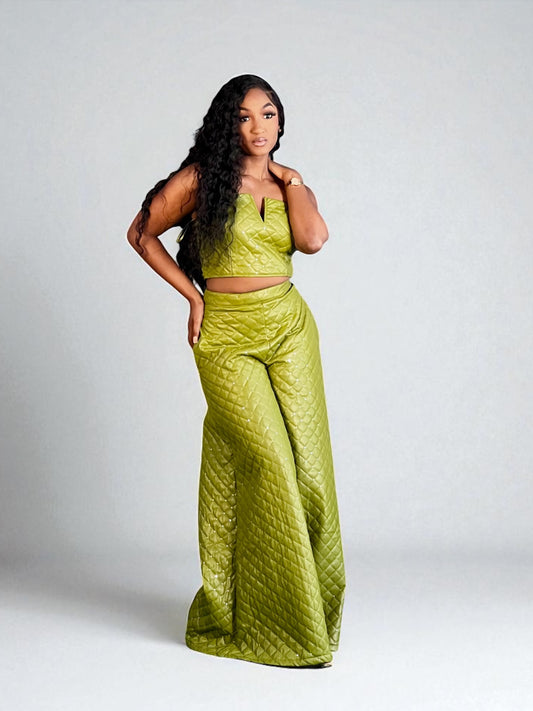 The Quilted Set Olive