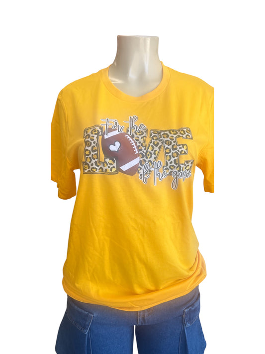 Game Day Tee Shirt-For The Love Of The Game (4 prints & 2 Colors)