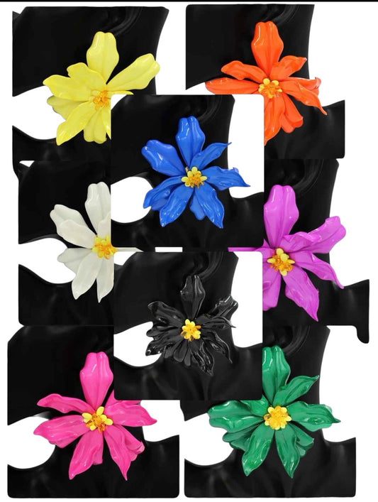 Big Happy Flower Earrings (6 colors)
