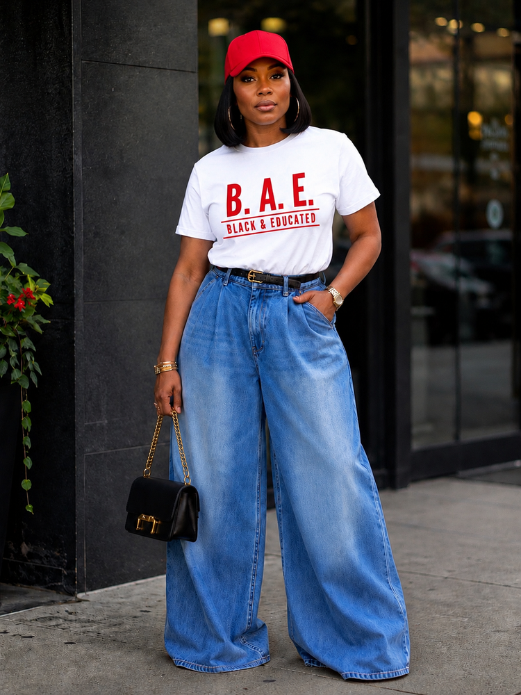 BAE Tee Shirt-White/Red