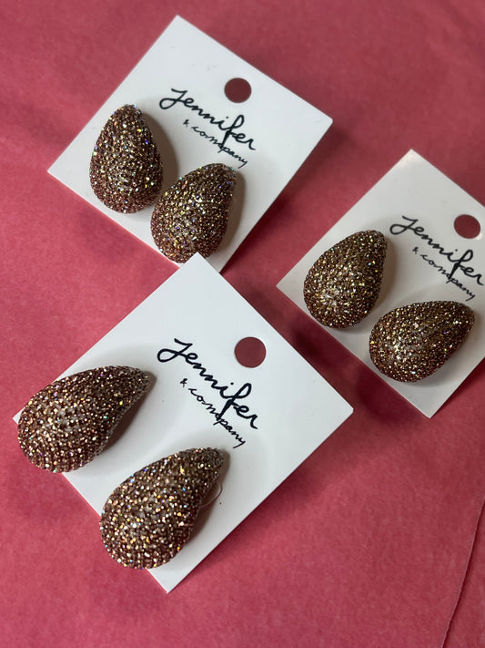 Bronze Teardrop Earrings