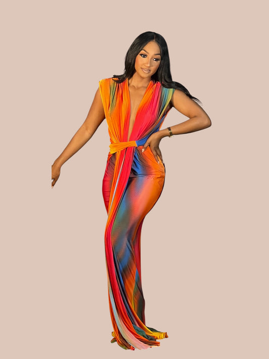 Pure Elegant Gown-Multi
