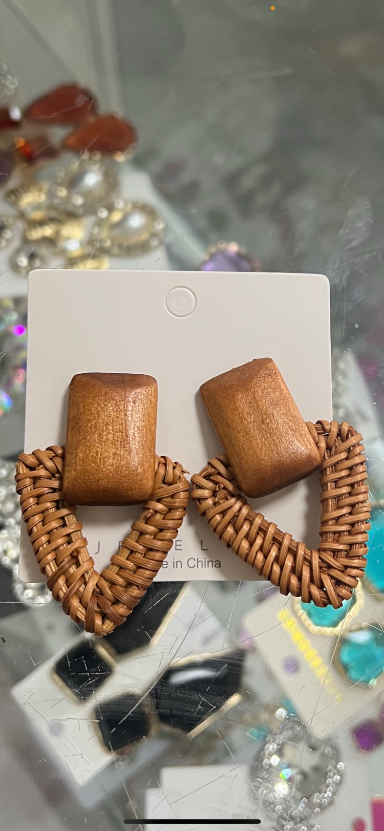 Straw Earrings (2 styles)