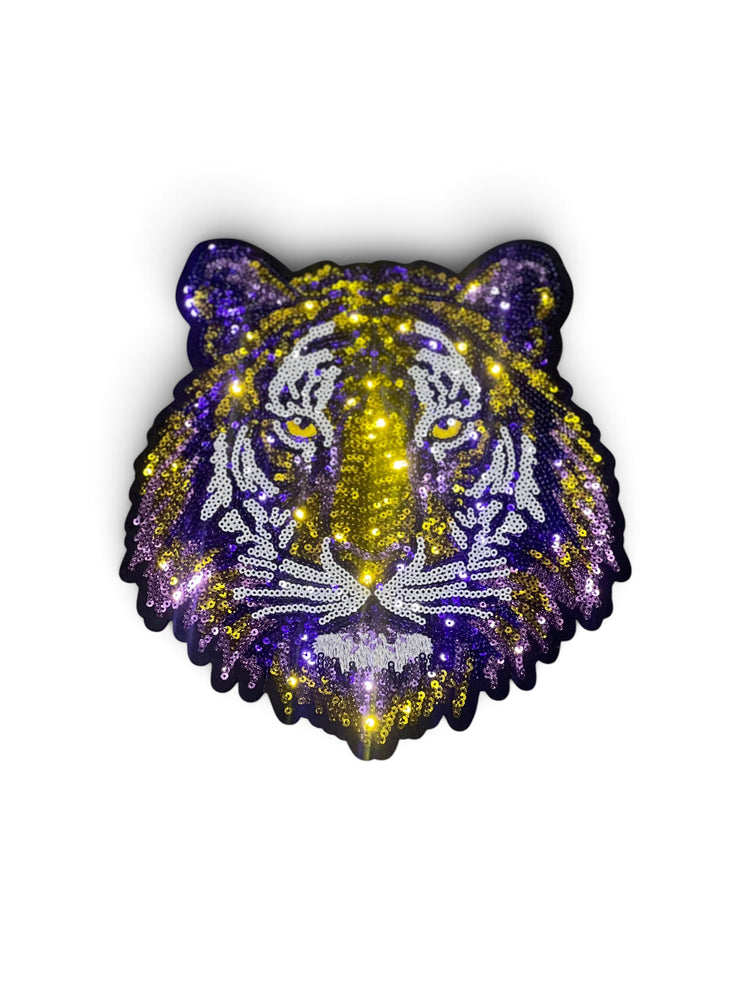DIY LSU Tiger Head Patch Only