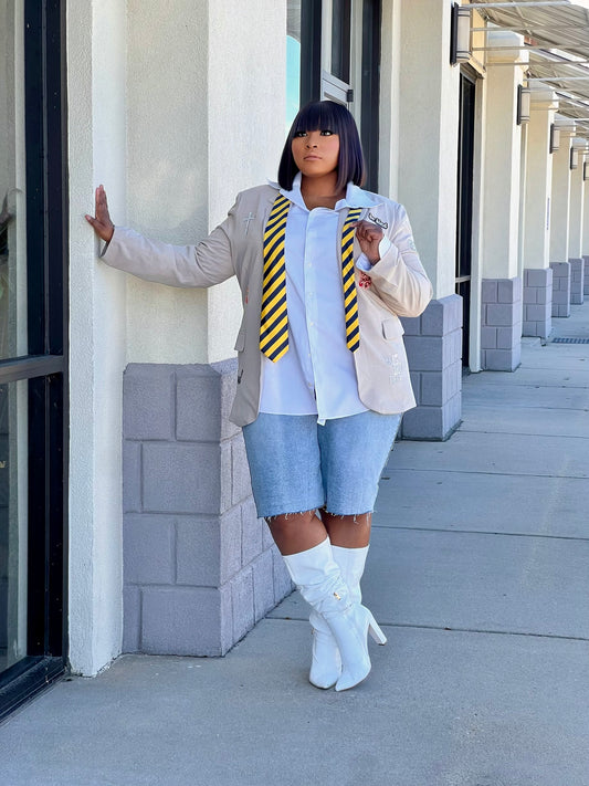 Denim Jorts Plus-Lt Blue