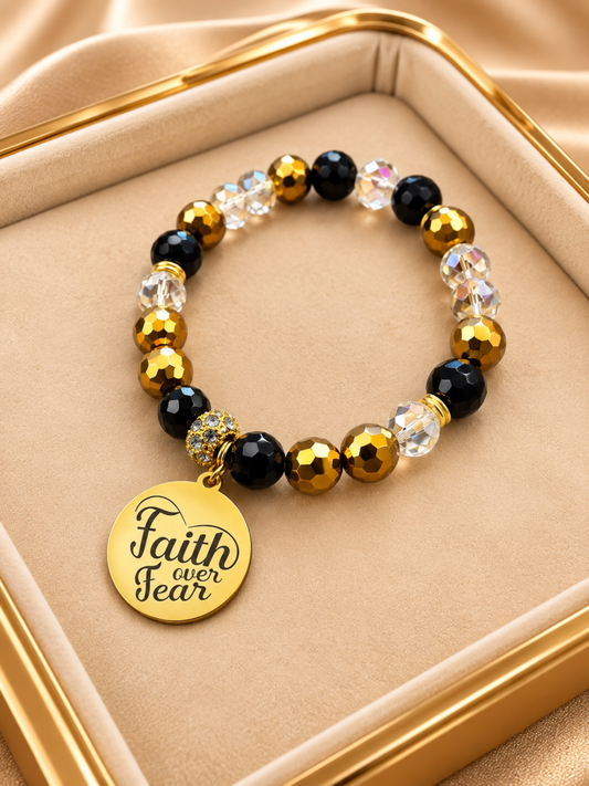 Customized Faith Over Fear Bracelet (EYW)