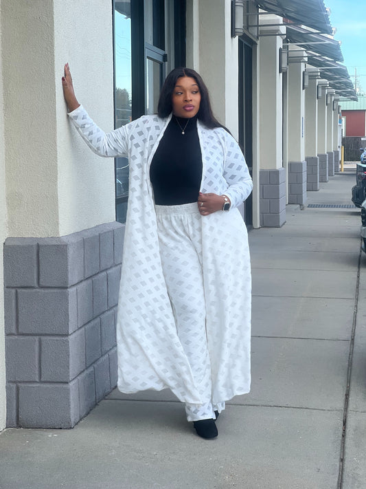 New Duster Set Plus-Off White