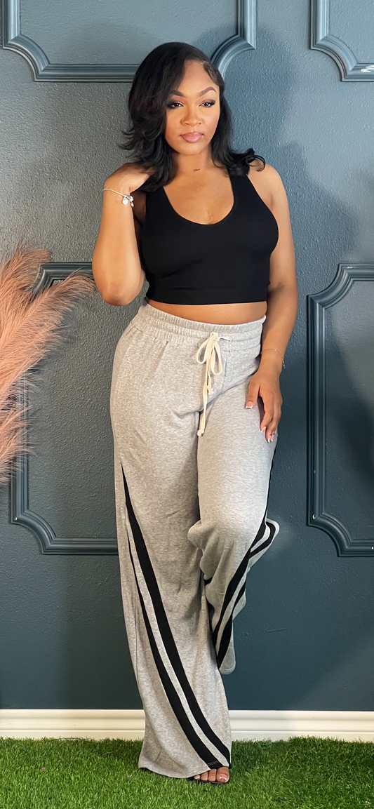 Relaxed Sport Pants-Grey