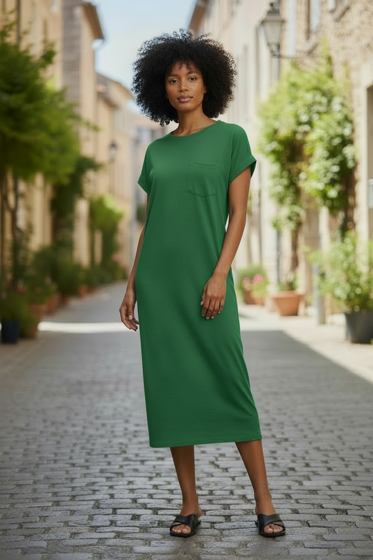 Les Comfy Dress (Dk Green)