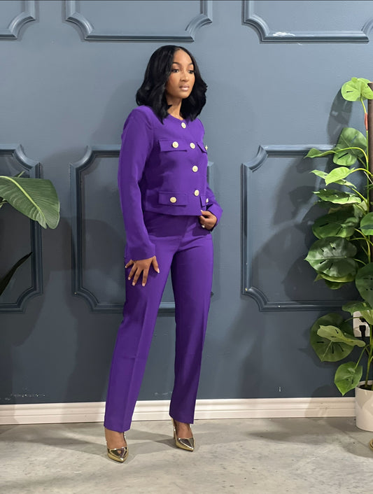 On Board Suit Set-Purple