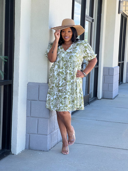 Green Melon Dress Plus