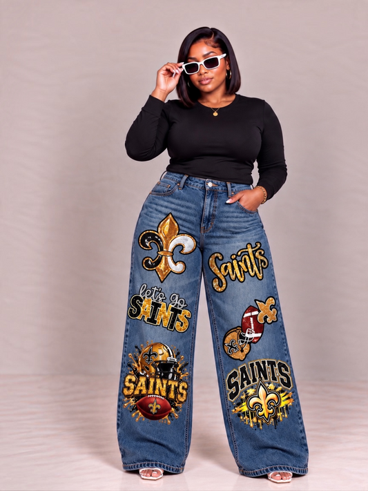 Newly Junk Jeans-Fleur/Saints 17