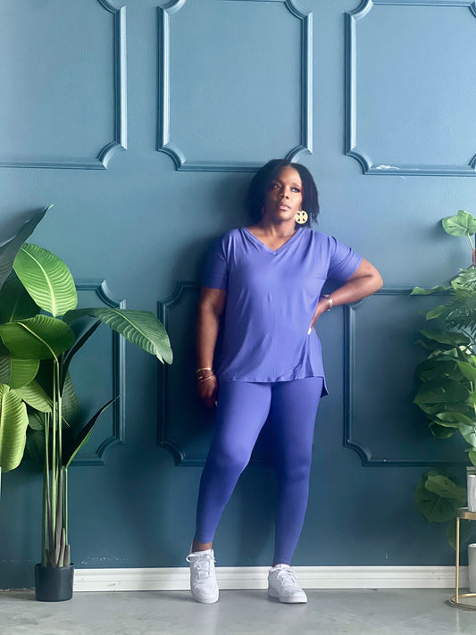 Spring Comfy Set Reg/Plus-Vintage Blue