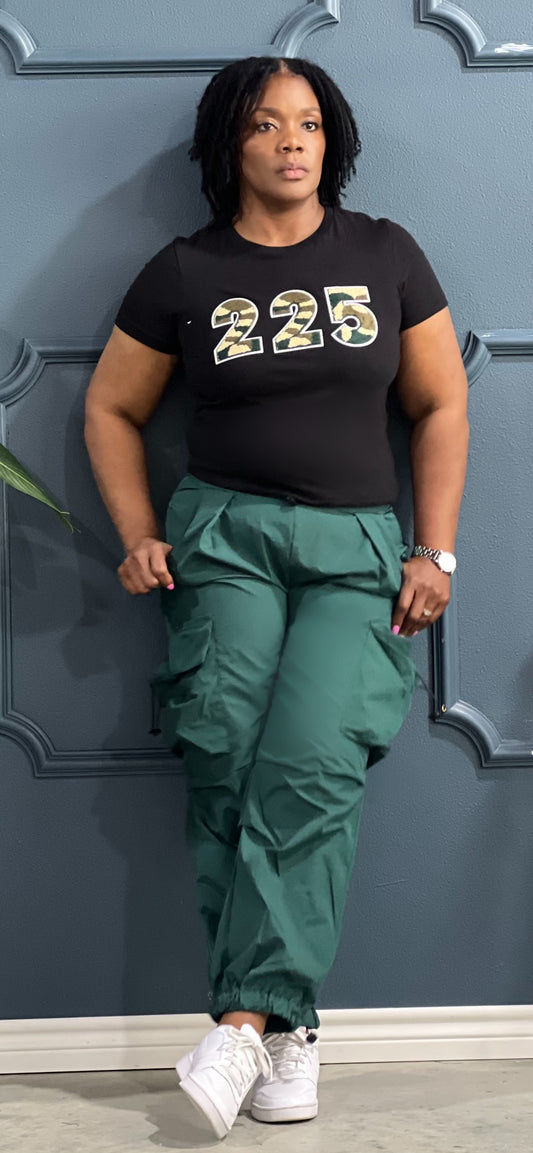 Parachute Jogger Pants-Dk Green